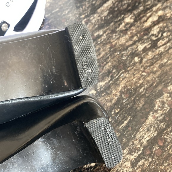 Lupo Italian Black Leather Mules size IT38 1/2. Purchased in Italy. - Picture 8 of 8